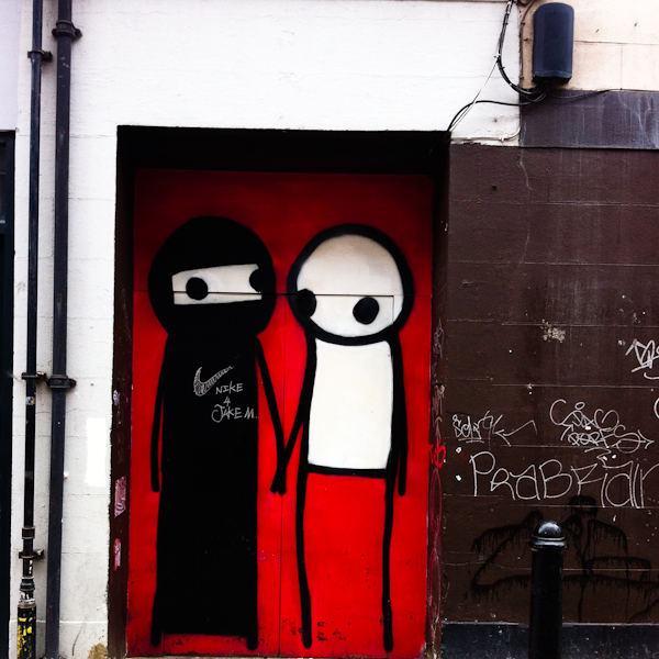 Red Door Couple, Brick Lane, London